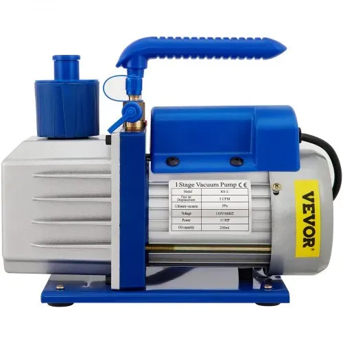 VEVOR Vakuumpumpe Unterdruckpumpe Vakuumkammer-Kit 19L 142L/min 1/3PS 1-stufig – Bild 8