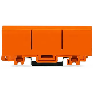Befestigungsadapter WAGO, ein- und zweireihige Klemmen, Schraubmontage, orange Befestigungsadapter WAGO, ein- und zweireihige Klemmen, Schraubmontage, orange