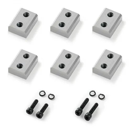 VEVOR Bewehrungsschneiderklingen, 6 Stk. Ersatzbackenklingen für 28 mm #9 elektrischen Bewehrungsschneider, doppelseitig, CR12MOV-Stahl mit hoher Härte, mit Schrauben und Federscheibe VEVOR Bewehrungsschneiderklingen, 6 Stk. Ersatzbackenklingen für 28 mm #9 elektrischen Bewehrungsschneider, doppelseitig, CR12MOV-Stahl mit hoher Härte, mit Schrauben und Federscheibe
