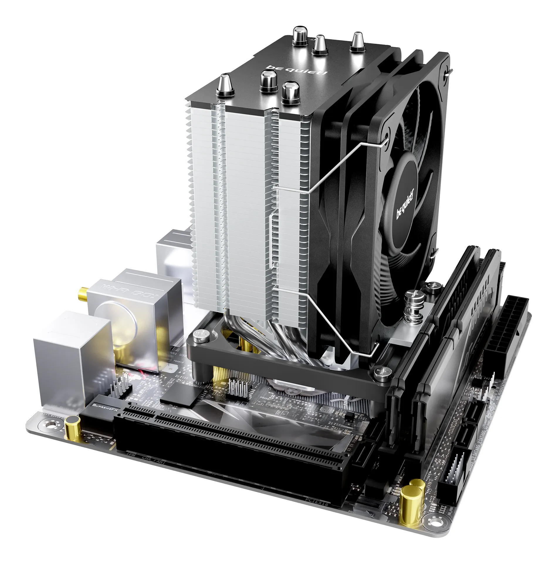 be quiet! Pure Rock Slim 3 Prozessor Luftkühlung 10 cm Silber 1 Stück(e) – Bild 4