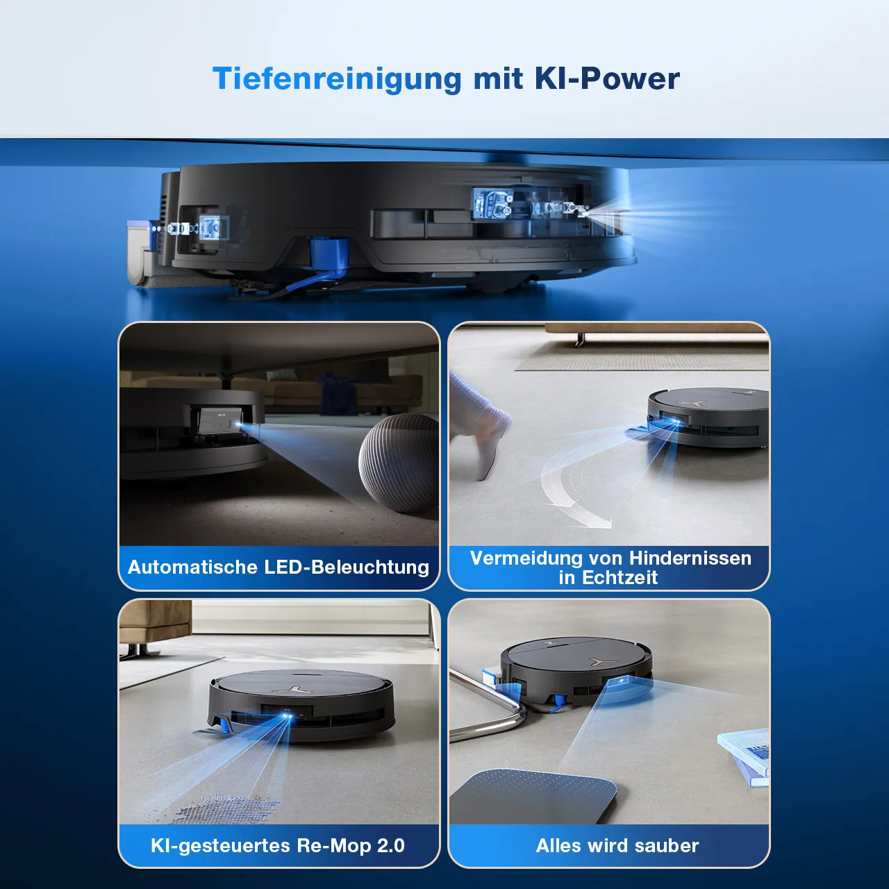 Ecovacs Deebot X9 Pro Omni Schwarz – Bild 2