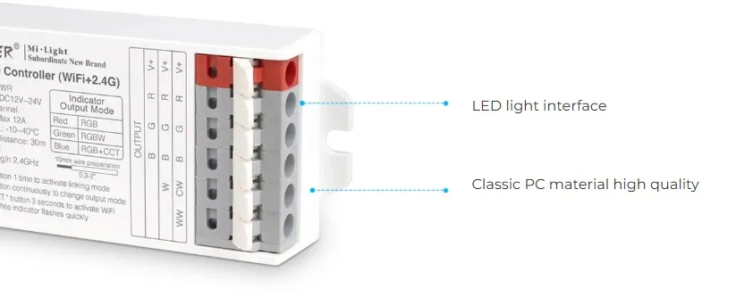 MiBoxer E3-WR LED Controller 3in1 (RGB/RGB-W/RGB+CCT) WLAN + 2,4G – Bild 7