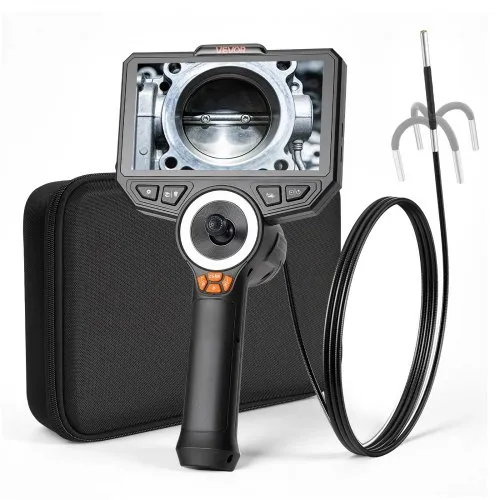 VEVOR Drehbare Endoskopkamera mit Licht, Inspektionskamera mit 360° beweglichem Kopf, IP67 Wasserdichte Rohrkamera mit 6 Zoll Display 1,5 m Kabel 7000 mAh Akku, 3,9 mm Boreskopkamera für Auto Haus VEVOR Drehbare Endoskopkamera mit Licht, Inspektionskamera mit 360° beweglichem Kopf, IP67 Wasserdichte Rohrkamera mit 6 Zoll Display 1,5 m Kabel 7000 mAh Akku, 3,9 mm Boreskopkamera für Auto Haus