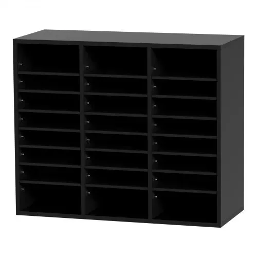 VEVOR Briefablage Schreibtisch Organizer 997 x 305 x 680 mm, 2,3–5,6 cm Einstellbar A4 Stapelbar Quer, Papierablage, Aufbewahrung Schreibtisch Ablagesystem Organisation, Ablage (Schwarz, 3 x 8 Fächer) – Bild 8