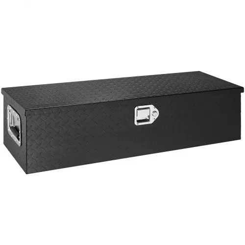 VEVOR 990 x 330 x 254 mm Werkzeugkasten für Lkw-Ladefläche, Abschließbar 83 L Truckbox Werkzeugbox Aufbewahrungs-Werkzeugkasten, 39 kg Tragfähigkeit Werkzeugkiste Organizer für Wohnmobil, PKW Schwarz – Bild 9