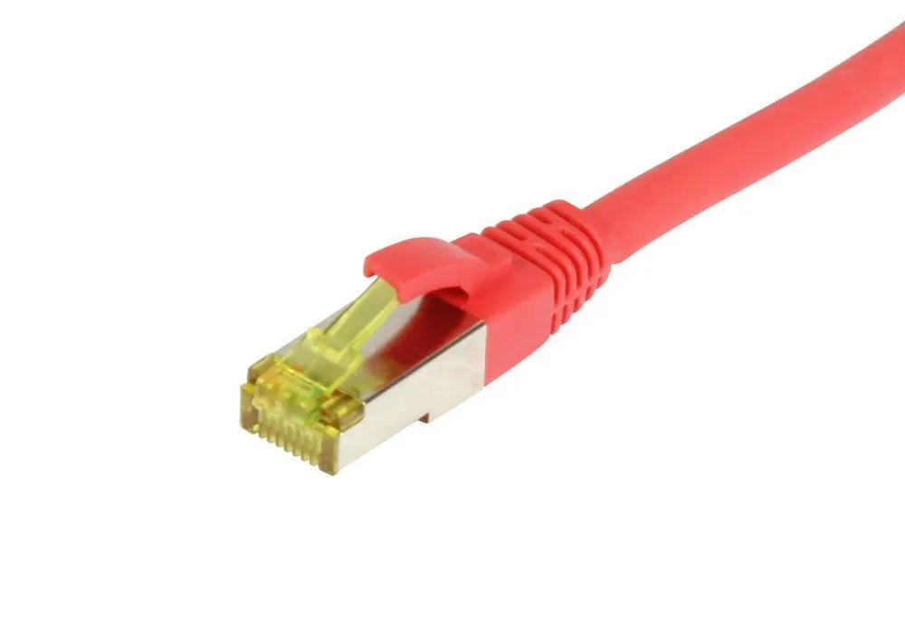 Patchkabel RJ45, CAT6A 500Mhz, 0.5m, rot, S-STP(S/FTP), TPE/LSZH(Ultraflex), AWG26, mit CAT7 Rohkabel, Synergy 21 Patchkabel RJ45, CAT6A 500Mhz, 0.5m, rot, S-STP(S/FTP), TPE/LSZH(Ultraflex), AWG26, mit CAT7 Rohkabel, Synergy 21