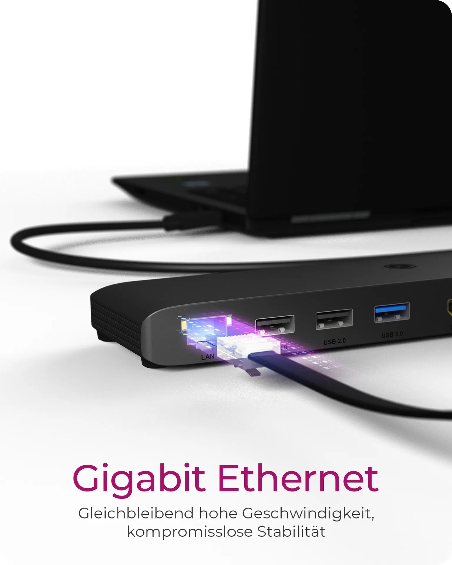 ICY BOX IB-DK2116-C, USB Type-C® Notebook DockingStation mit dreifacher Videoausgabe – Bild 5