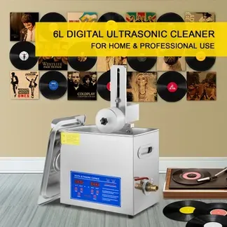 VEVOR Ultraschallreiniger Ultraschall Reinigungsgerät 6 L Ultraschall Reinigungsmaschine für Schallplatten 180 W einstellbare Zeit, Schallplattenreiniger Edelstahl 40 KHz Reinigungsgerät VEVOR Ultraschallreiniger Ultraschall Reinigungsgerät 6 L Ultraschall Reinigungsmaschine für Schallplatten 180 W einstellbare Zeit, Schallplattenreiniger Edelstahl 40 KHz Reinigungsgerät