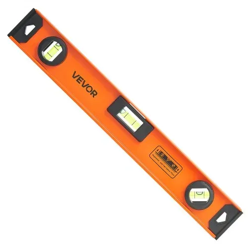 VEVOR 4 tlg. Wasserwaage Set, 40/60/90/120cm Richtwaage mit 3 Libellen 90°/45°/0° & 0,5mm/m Genauigkeit, Maurerwaage Meganetisch mit Aufhängeloch, Stoßfestes Messwerkzeug für Baustelle Hausrenovierung – Bild 9