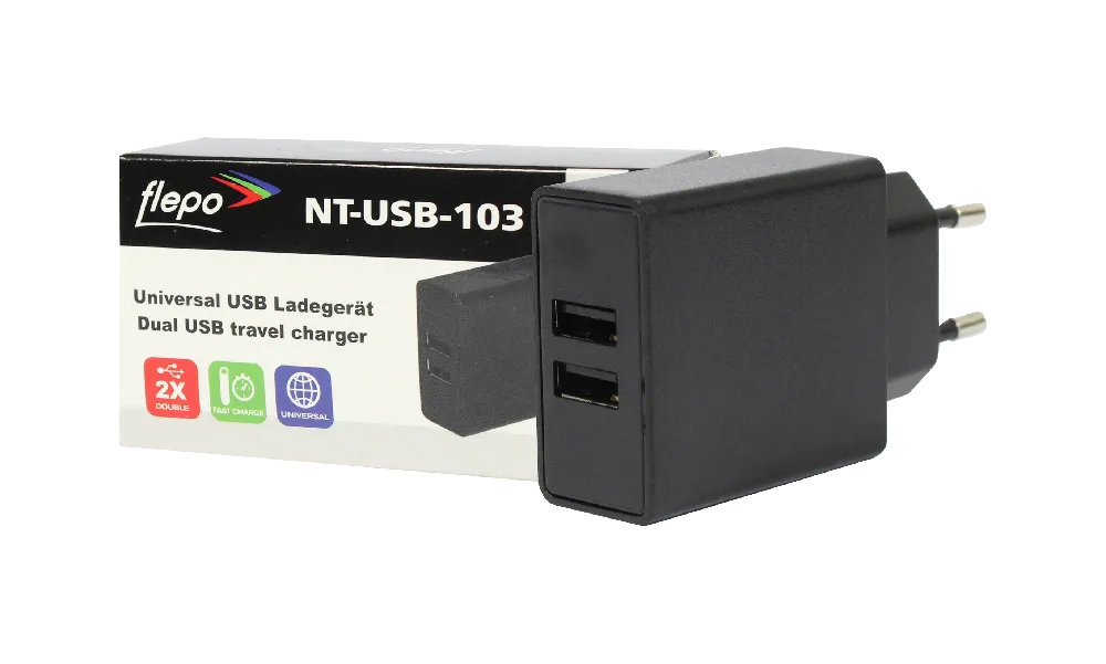 Flepo Netzteil USB 2-fach 100V/240V-3A – Bild 3