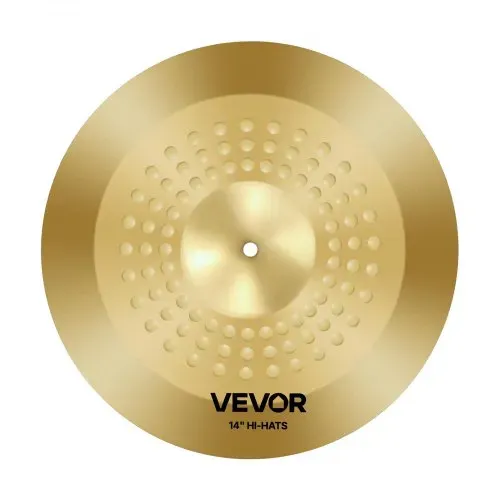 VEVOR Beckenset 4-teilig 254mm Splash 355mm HiHat 400mm Crash 505mm Ridebecken (10 14 16 20 Inches) – Bild 10