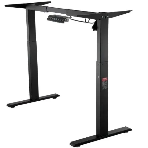 VEVOR Schreibtisch Gestell, verstellbare Höhe 70-117 cm und Länge 90-135 cm, elektrisches Tischgestell, ergonomische DIY-Arbeitsplatzbasis für Zuhause und das Büro (nur schwarzer Rahmen) – Bild 10