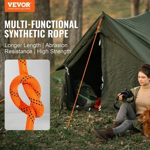 VEVOR Arborist Baumkletterseil, doppelt geflochten Polyester 1.9 cm x 67.1 m VEVOR Arborist Baumkletterseil, doppelt geflochten Polyester 1.9 cm x 67.1 m