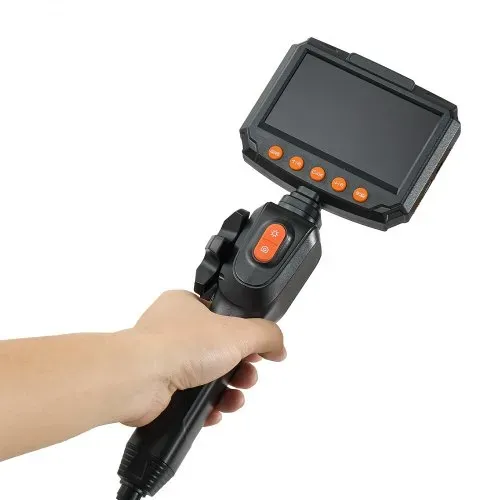 VEVOR Endoskopkamera mit Licht Drehbar, Inspektionskamera mit Zwei-Wege beweglichem Kopf, IP67 Wasserdichte Rohrkamera mit 4,3 Zoll Display 1,5m Kabel 2600mAh Akku, 6,2mm Boreskopkamera für Auto Haus – Bild 10