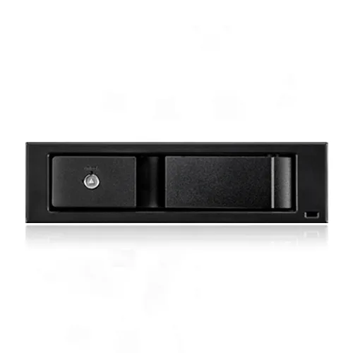 ICY BOX IB-158SSK-B, Wechselrahmen, 1x 3,5" SATA I/II/III oder SAS II HDD zu 1x SATA Host, EasySwap trägerlos, Stahl + Plastik, abschließbar,schwarz – Bild 3