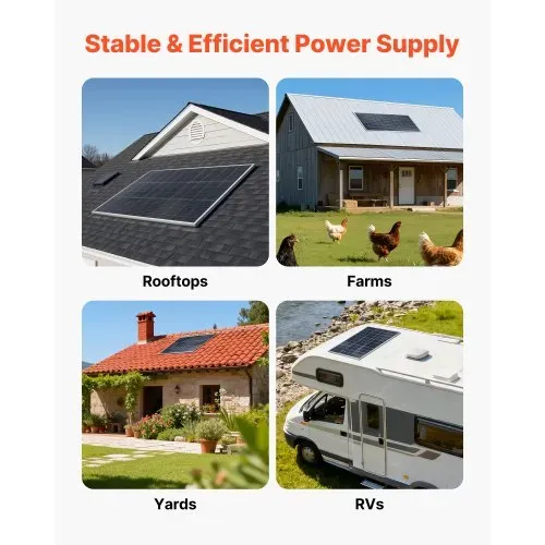 VEVOR Bifaziales Solarpanel 100 W 2er-Pack, 23% Hocheffizientes Monokristallines N-Typ-PV-Modul mit MC4-Ausgang & Alu-Rahmen, IP67 wasserdichtes Solarmodul für Auto, Boot, RV, netzunabhängig – Bild 5