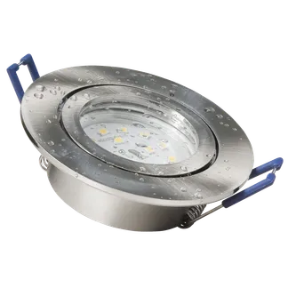 LED-Einbauleuchte McShine “Flatty“ Ø83mm, 5W, 400lm, warmweiß, IP44 LED-Einbauleuchte McShine “Flatty“ Ø83mm, 5W, 400lm, warmweiß, IP44