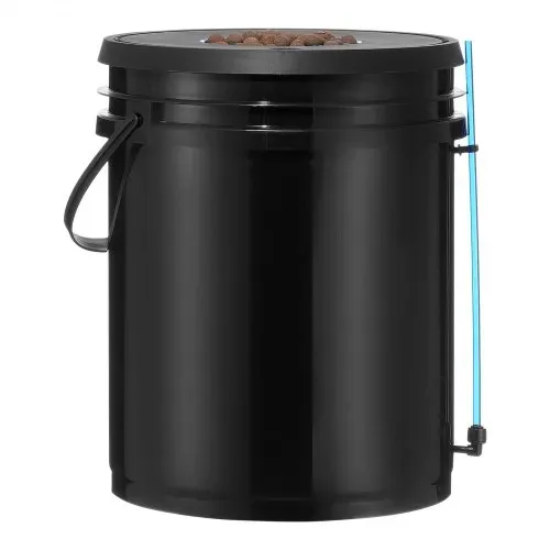 VEVOR DWC Hydroponics Grow System, Hydroponisches Anbausystem, Deep Water Culture 5-Gallonen 8 Eimer, DWC-System mit Luftpumpe, Luftsteinen und Wasserstandsanzeige für Blattgemüse – Bild 10
