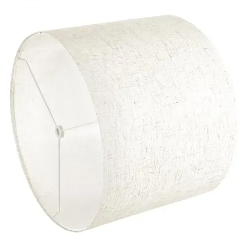 VEVOR Lampenschirm Trommel 40 x 40 x 30 cm (oben x unter x hoch), 2 Stk. Ersatzschirme aus Leinen + PVC, Lampenschirm mit Harfe für Tischlampen Stehlampen Pendelleuchten (helles Leinen) – Bild 10
