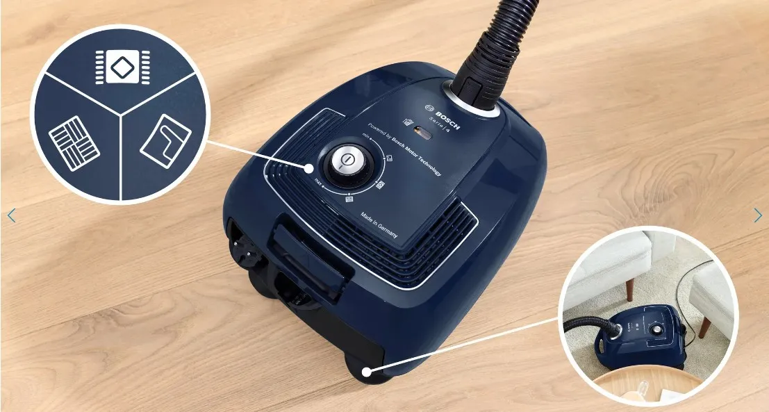 Bosch Serie 4 BGD38BU2 Staubsauger 4 l Trommel-Vakuum Trocken 600 W Staubbeutel – Bild 5