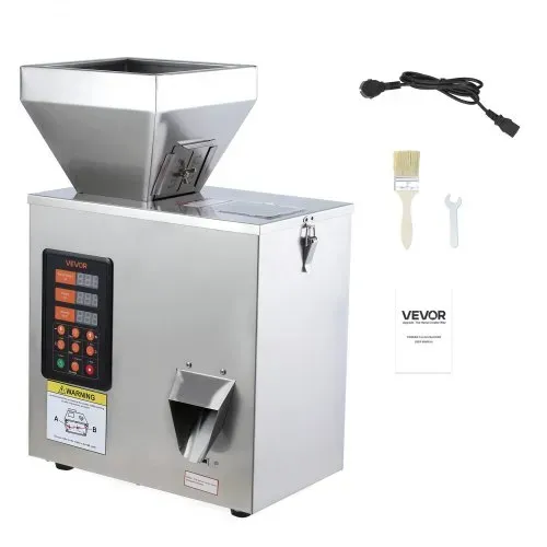 VEVOR Pulverabfüllmaschine Partikelspender Pulverfüller Automatisch 3-200g, Intelligentes Wiegen & Abfüllen, Edelstahlkonstruktion, Hohe Genauigkeit, Ideal für Nüsse Samen Tee Kaffeebohnen Getreide – Bild 8