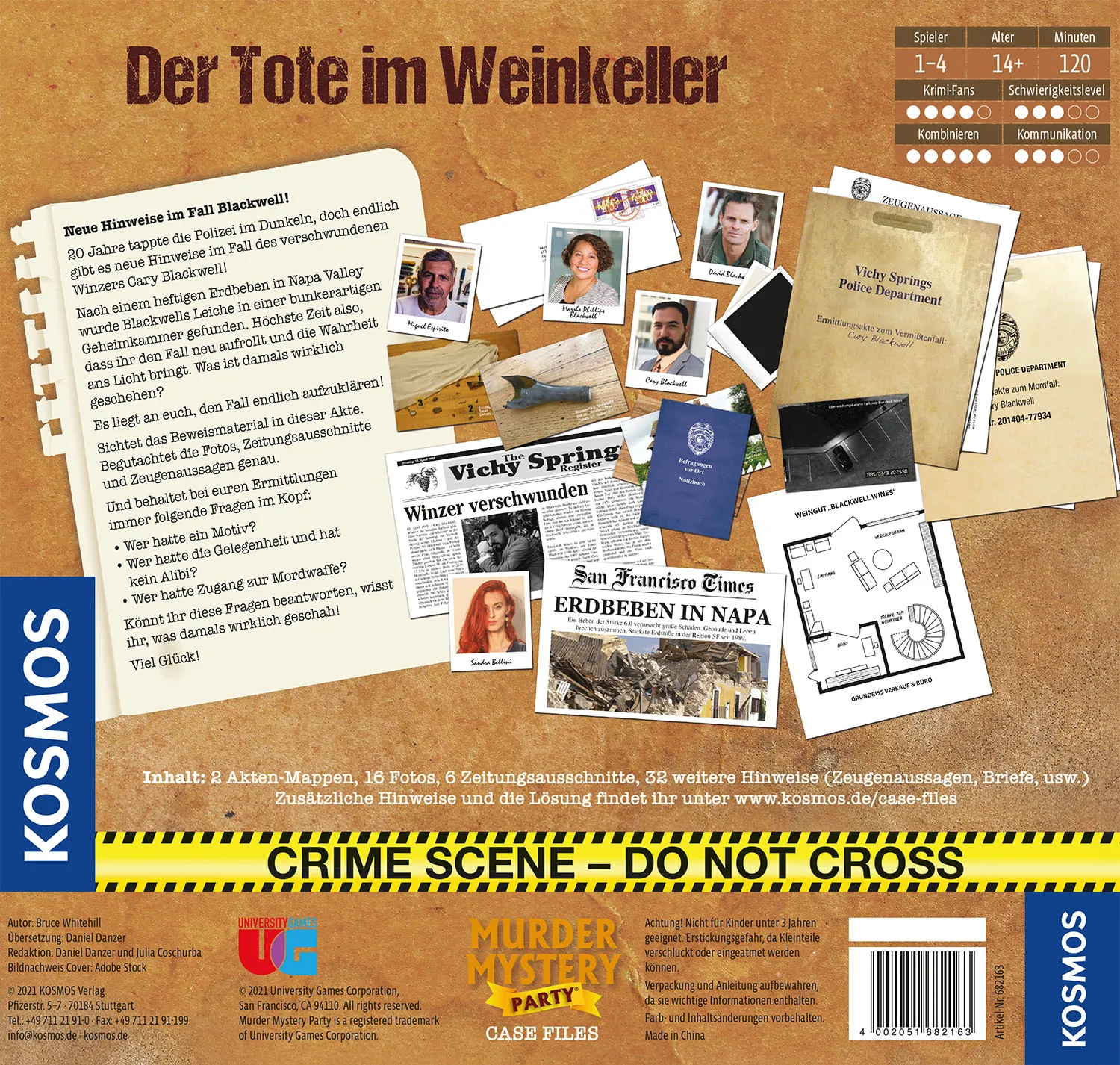 Kosmos Murder Mystery Case File Der Tote im Weinkeller – Bild 2