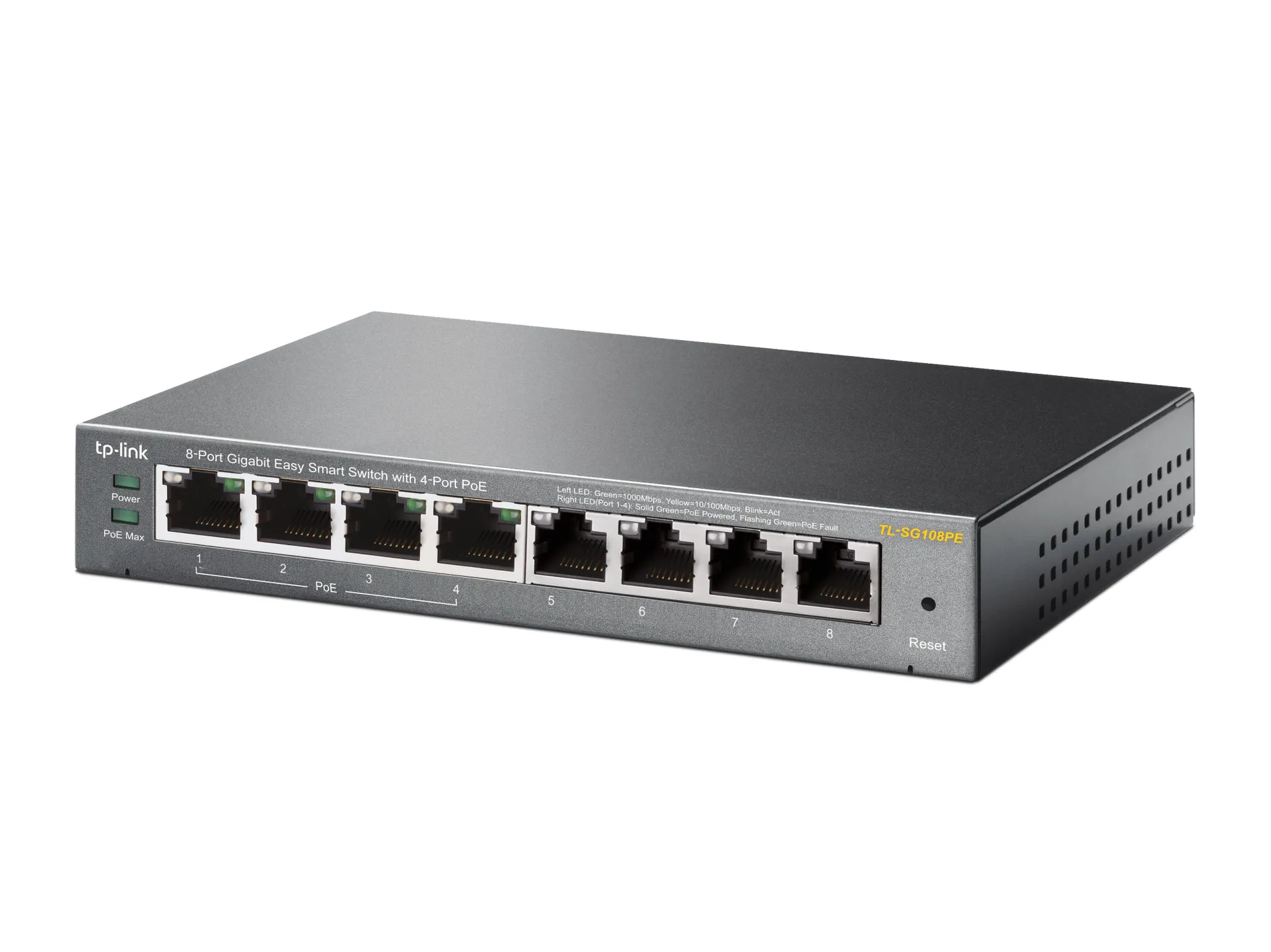 TP-Link 8-Port Gigabit Easy Smart Switch mit 4-Port PoE+ – Bild 3