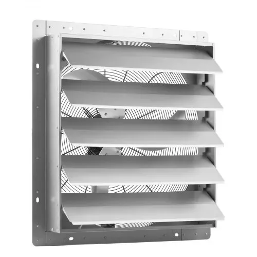 VEVOR 624 mm Abluftventilator mit Lamellen Industrie Wandventilator 136 W, Wandlüfter für Garage Gewächshaus Werkstatt, Stahlgehäuse, 11347 m³/h Lüftung, 1400 U/min Motor, Leiser Betrieb, Wandmontage – Bild 8