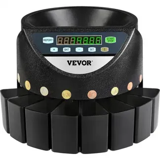 VEVOR Geldzählmaschine münzen 220 V, Kleingeld Sortierer 300 Münzen pro Min, Geldsortierer münzen 700 Münzen Kapazität, Münzzähler Euro Münzzählermaschine mit 8 Auffangboxen, Geldzähler, für U-Bahnen VEVOR Geldzählmaschine münzen 220 V, Kleingeld Sortierer 300 Münzen pro Min, Geldsortierer münzen 700 Münzen Kapazität, Münzzähler Euro Münzzählermaschine mit 8 Auffangboxen, Geldzähler, für U-Bahnen