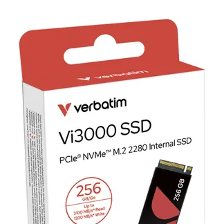Verbatim Vi3000 256 GB M.2 PCI Express 3.0 NVMe Verbatim Vi3000 256 GB M.2 PCI Express 3.0 NVMe