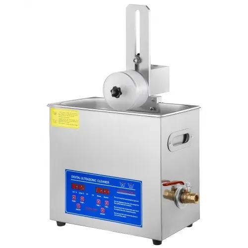 VEVOR Ultraschallreiniger Ultraschall Reinigungsgerät 6 L Ultraschall Reinigungsmaschine für Schallplatten 180 W einstellbare Zeit, Schallplattenreiniger Edelstahl 40 KHz Reinigungsgerät – Bild 8
