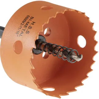 Lochsäge HSS Bi-Metall Ø68mm Sechskant Aufnahme, Schnitttiefe 38mm Lochsäge HSS Bi-Metall Ø68mm Sechskant Aufnahme, Schnitttiefe 38mm