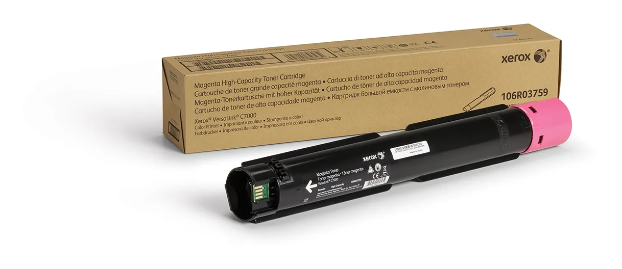 Xerox ® VersaLink® C7000 Farbdrucker Hohe Kapazität-Tonermodul Magenta (10100 Seiten) – 106R03759 Xerox ® VersaLink® C7000 Farbdrucker Hohe Kapazität-Tonermodul Magenta (10100 Seiten) – 106R03759