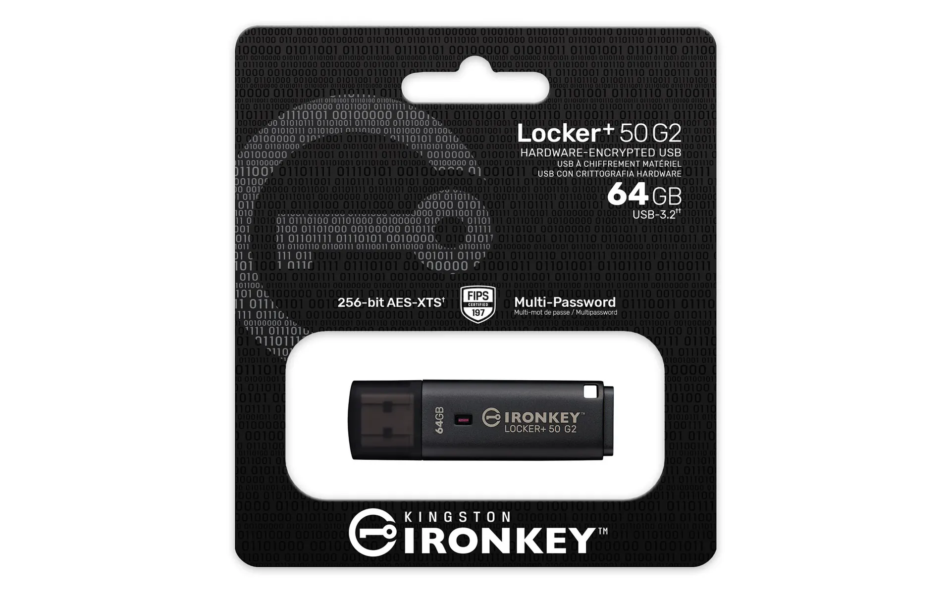 Kingston Technology IronKey 64GB Locker Plus 50 G2, FIPS 197, AES-256 – Bild 4