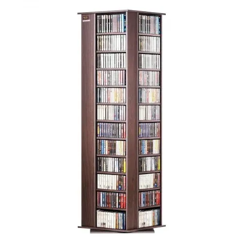VEVOR Medienaufbewahrungsschrank, drehbarer Medienturm, bietet Platz für bis zu 1040 CDs, schützt und organisiert Musik-, Film-, Videospiel- oder Erinnerungssammlungen – Espresso VEVOR Medienaufbewahrungsschrank, drehbarer Medienturm, bietet Platz für bis zu 1040 CDs, schützt und organisiert Musik-, Film-, Videospiel- oder Erinnerungssammlungen – Espresso