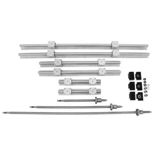 VEVOR Linearschiene SBR20, Linearlager-Gleitset 300, 600,1000 mm Lineare Schienen, Linearlagerschiene mit 3 Kugelumlaufspindeln von C7, Horizontale Linearführung für Automatisierungsmaschinen – Bild 9