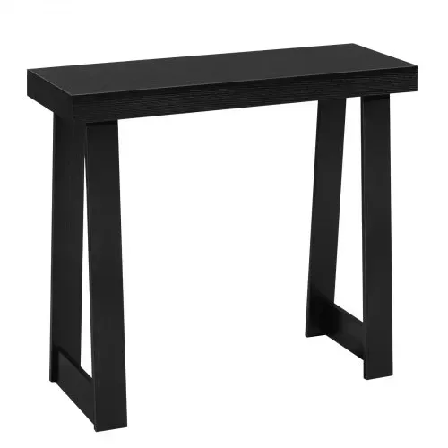 VEVOR Konsolentisch Eingangtisch hinter dem Sofa (91,5 x 30,5 x 81 cm / L x B x H), rechteckiger Beistelltisch aus Mehrschichtplatte für Flur Schlafzimmer Wohnzimmer Foyer, Flurtisch Schwarz Modern – Bild 8