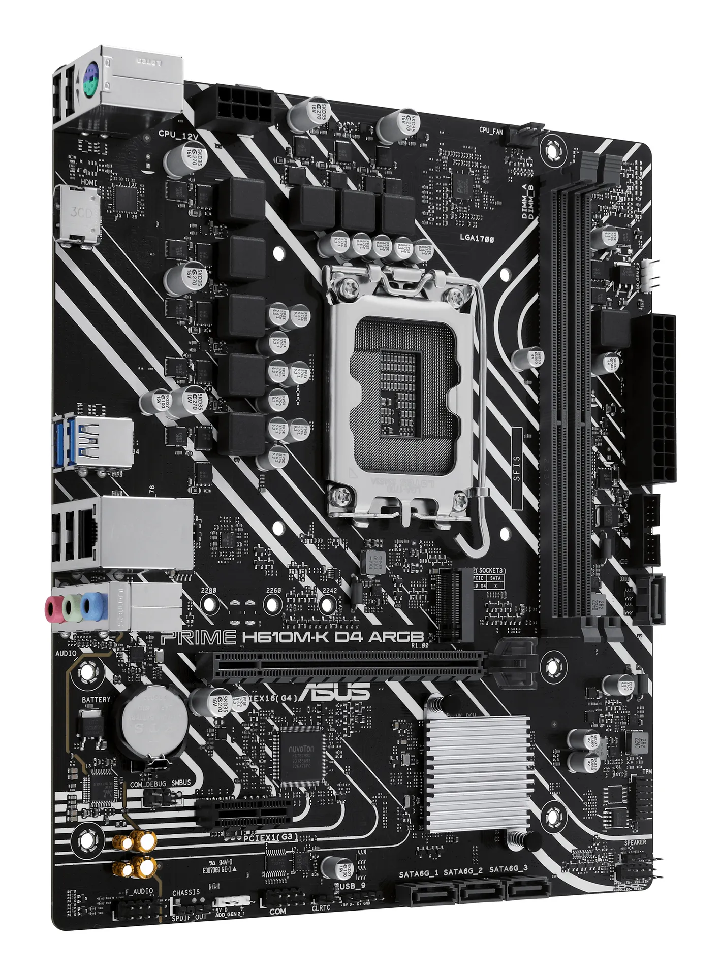 ASUS PRIME H610M-K D4 ARGB Intel H610 LGA 1700 micro ATX – Bild 3