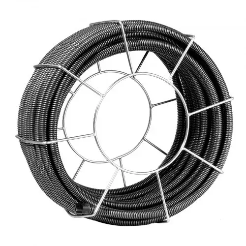 VEVOR Rohrreinigungsspirale 30 m x 19 mm, Rohrreinigungsspirale aus Stahl und 4 Schneidern für Rohre von 100 bis 200 mm, Rohrreinigungsspirale mit innerem Kern für Spüle, Bodenablauf, Toilette – Bild 10