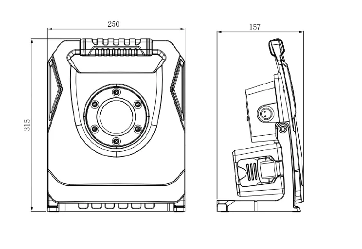 Synergy 21 LED Akku Multi Battery Baustrahler 65W 6500lm KW IP65 – Bild 2