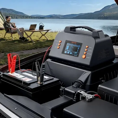 VEVOR Smart-Batterieladegerät 20 A 6/12/24 V für LiFePO4 Bleiakku Ladegerät für Pkw, Wohnmobile, Lkw und Boote, mit 7-Stufen-Laden, Pulsdesulfatierung, LCD-Anzeige & Überspannungs- und Verpolungsschutz – Bild 7