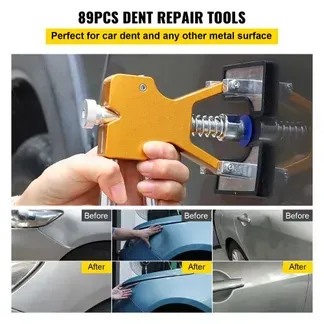 VEVOR 89 Stk. Auto Dellen Reparaturset professionell, Paintless Ausbeulwerkzeug, DIY Repair Puller kit Dent Removal Tool, Hagel Reparatur, LED Reflektierende Platte Gleithammer Dellenheber T-Stange VEVOR 89 Stk. Auto Dellen Reparaturset professionell, Paintless Ausbeulwerkzeug, DIY Repair Puller kit Dent Removal Tool, Hagel Reparatur, LED Reflektierende Platte Gleithammer Dellenheber T-Stange