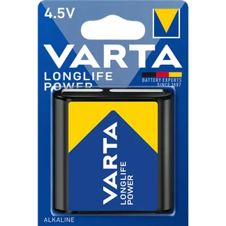 Block Batterie VARTA “Longlife Power“ Alkaline, 3LR12, 4,5V Block Batterie VARTA “Longlife Power“ Alkaline, 3LR12, 4,5V