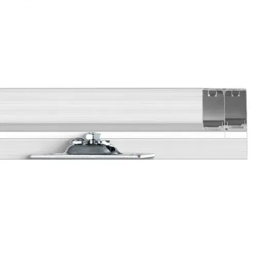 VEVOR Schiebetür-Beschlagschienensatz Schiebetürsystem 1828 mm, Doppelschienen Schiebetürsystem aus Aluminiumlegierung, passende Türbreite 927 mm x 2, Schiebetürbeschlag 68 kg belastbar – Bild 10