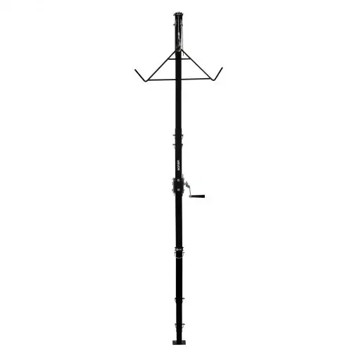VEVOR Game Hoist mit Seilwinde & Gambrel, 272 kg Tragkraft, Lkw Wildhebezeug mit 5,08 cm Empfänger, 360-Grad-Schwenkschaft & einstellbarer Höhe, zum Häuten & Säubern von Wild im Jagdspiel – Bild 9