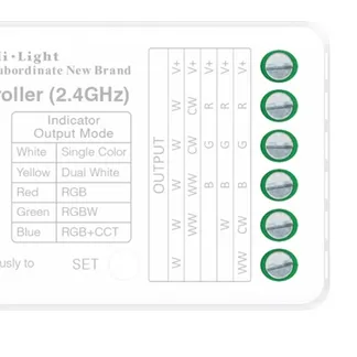 MiBoxer SR5 LED Controller 5in1 RGB-WW (RGB-CCT) DC12~24V WiFi + 2.4G Alexa Serie MiBoxer SR5 LED Controller 5in1 RGB-WW (RGB-CCT) DC12~24V WiFi + 2.4G Alexa Serie