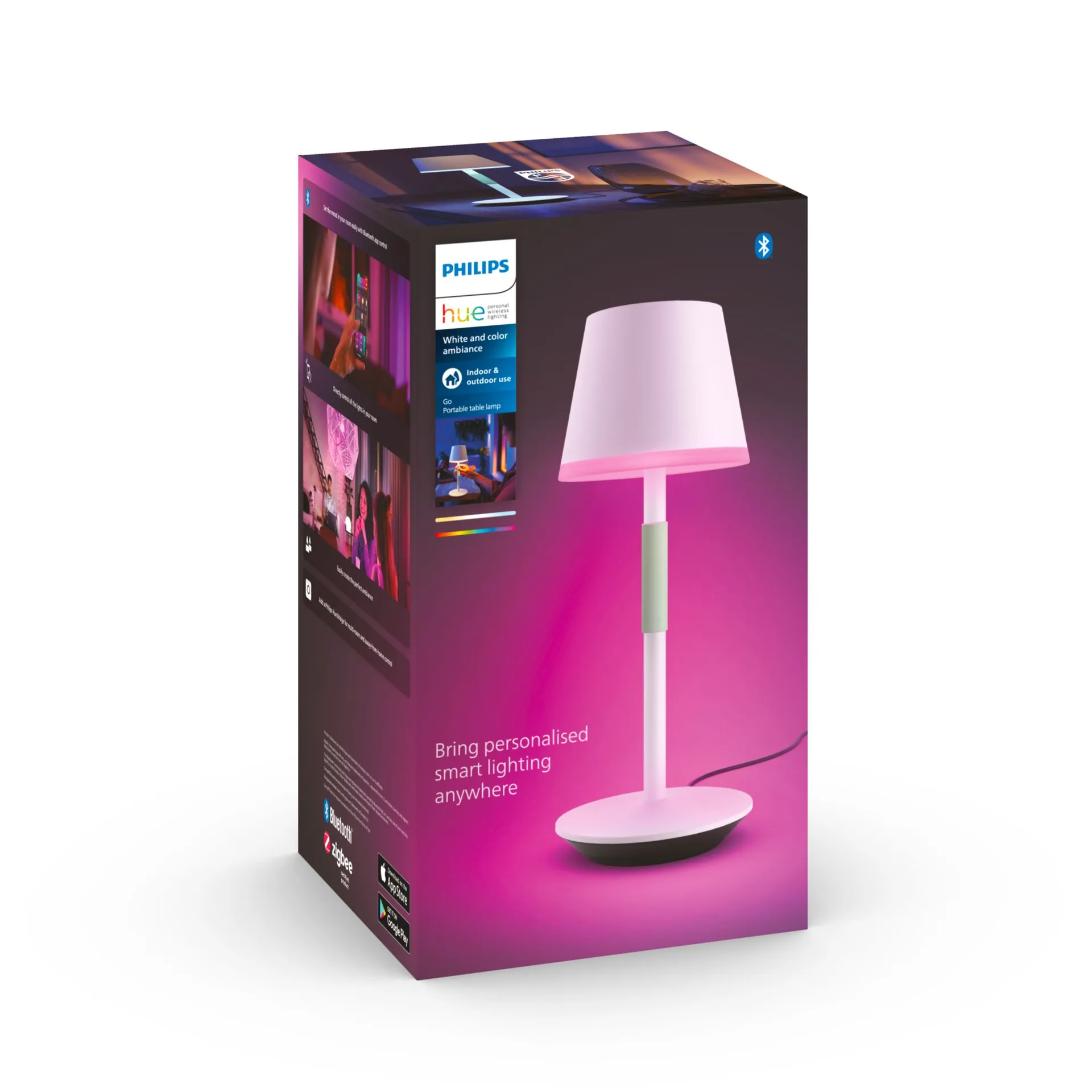 Philips Hue White and Color ambiance Go Tragbare Tischleuchte weiß – Bild 4