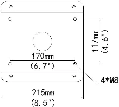 ALLNET IP Kamera zbh. Cornermount/Deckenhalter Eckadapter for ALL-CAM2498-LEP – Bild 2