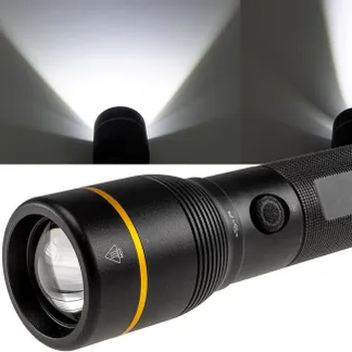 LED-Taschenlampe CAMELION mit Akku 20W 2000lm, Zoom, Powerbankfunktion LED-Taschenlampe CAMELION mit Akku 20W 2000lm, Zoom, Powerbankfunktion