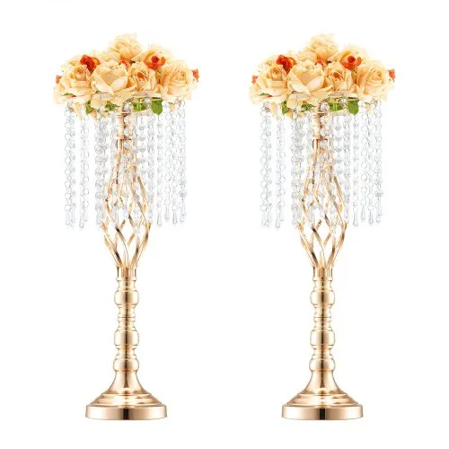 VEVOR 2 STK 55 cm hoher Blumenständer aus Kristallglas für Hochzeiten, Metallvase für Hochzeitsmittelstücke, goldene Blumenhalter, Blumenständer für Tische, Hochzeitsessen, Partys, Zeremonien, Geburtstagsveranstaltungen VEVOR 2 STK 55 cm hoher Blumenständer aus Kristallglas für Hochzeiten, Metallvase für Hochzeitsmittelstücke, goldene Blumenhalter, Blumenständer für Tische, Hochzeitsessen, Partys, Zeremonien, Geburtstagsveranstaltungen